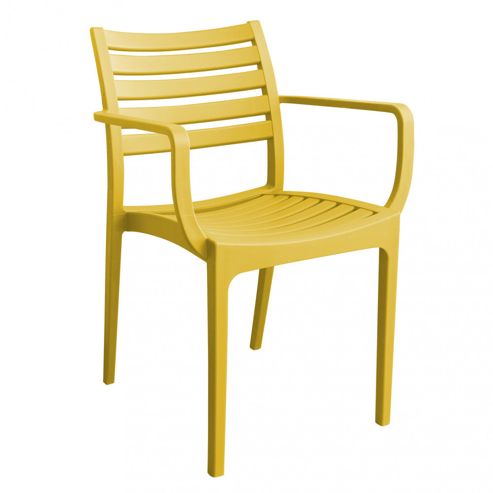 Poltrona Eveline 58,5x55,2x84 cm in Polipropilene Giallo
