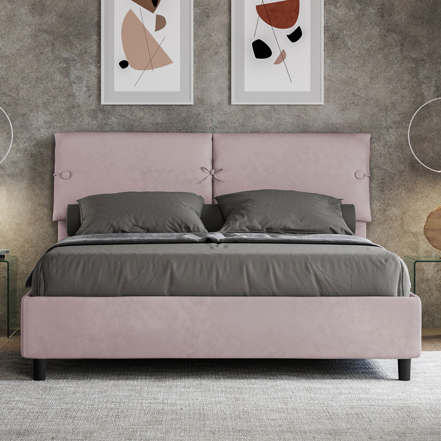 Letto Matrimoniale 160x210 cm con Rete Sleeper Glicine...