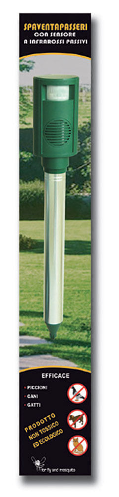 Repellente ad Ultrasuoni Spaventapasseri a Batteria Vannini Verde...