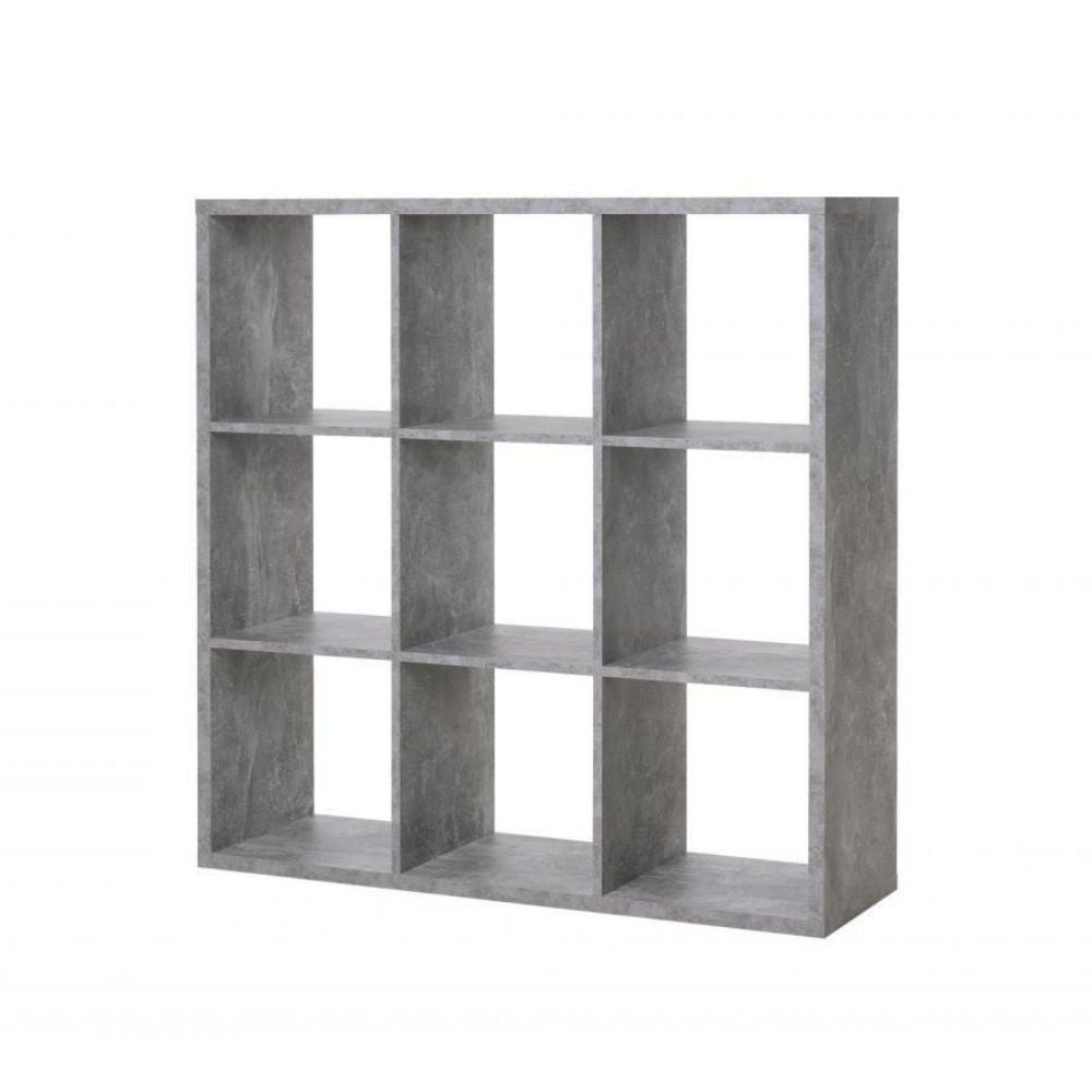 Libreria divisorio 107x33x107 cm beton grigio cemento...