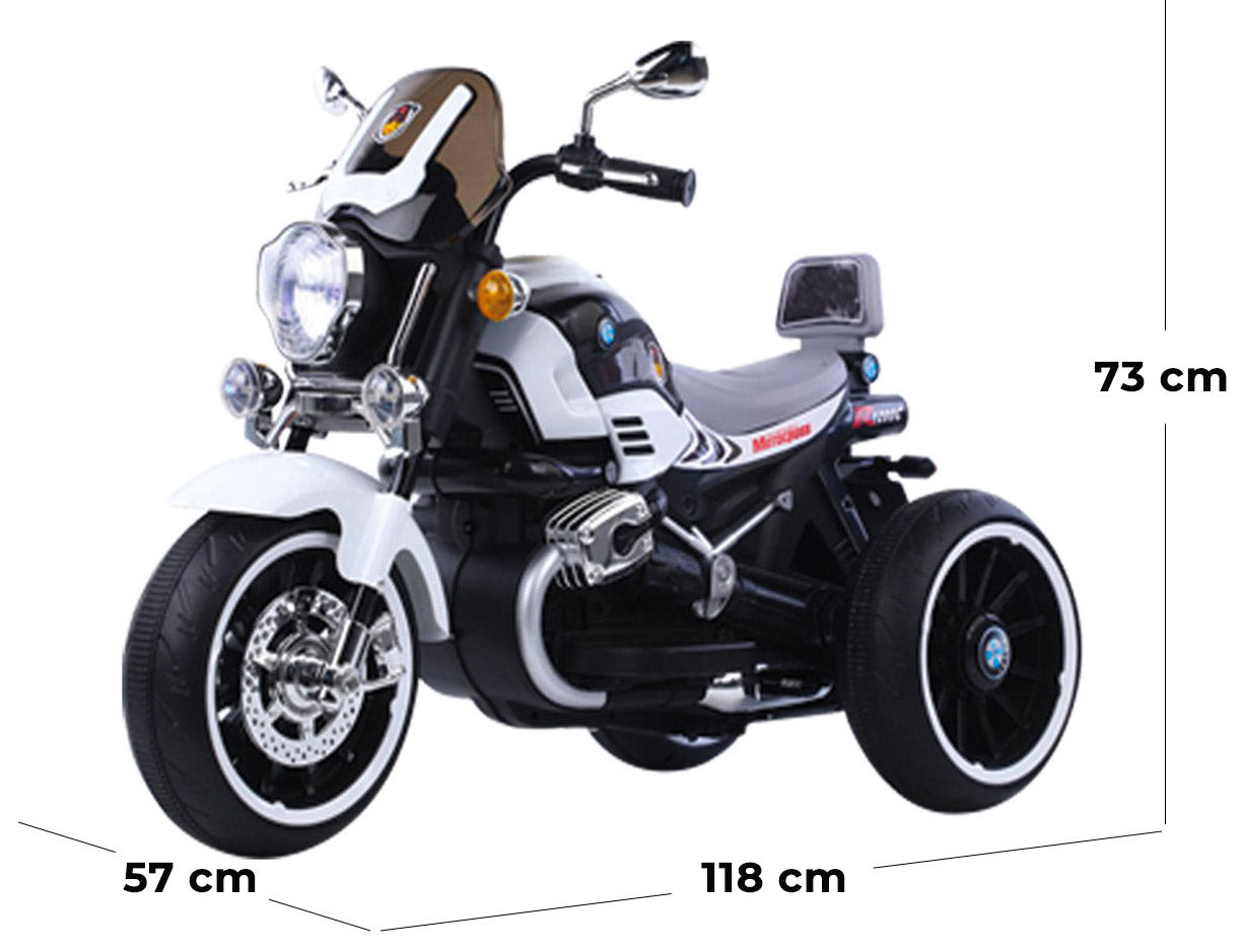 Moto Elettrica per Bambini 12V Kidfun Melbourne Bianca...