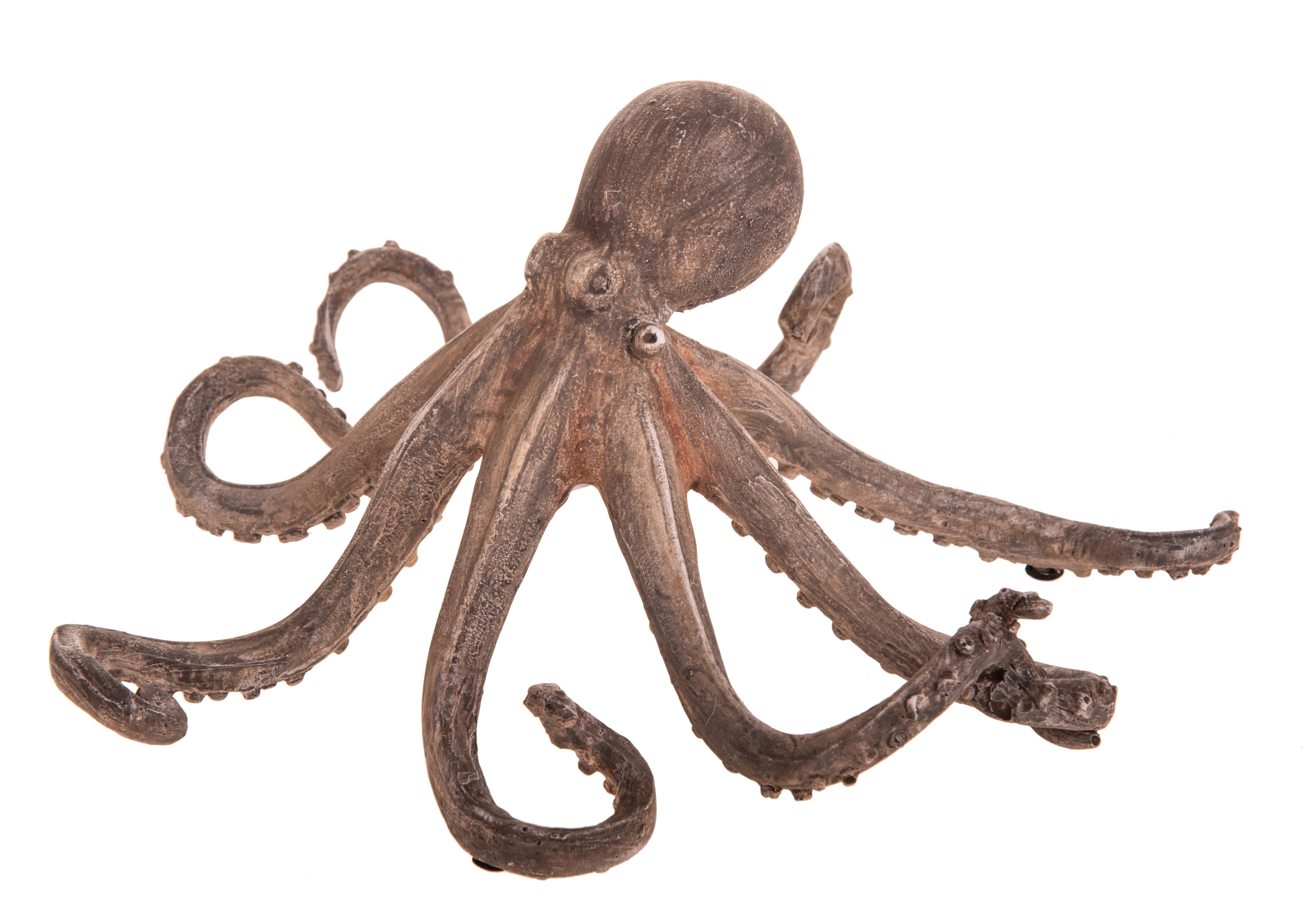 Statuetta Polpo Resina Decorativa 24 cm