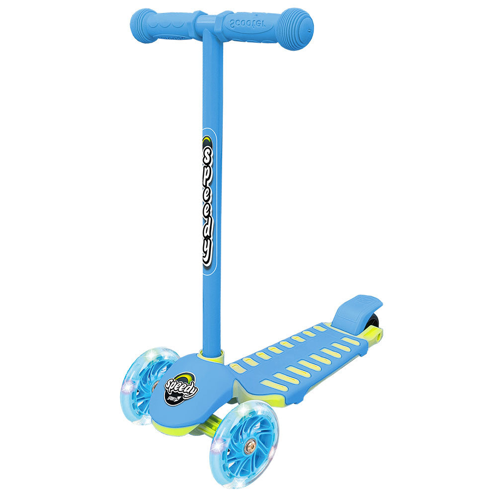 Monopattino 3 Ruote SPEEDY con Ruote Luminescenti Azzurro...