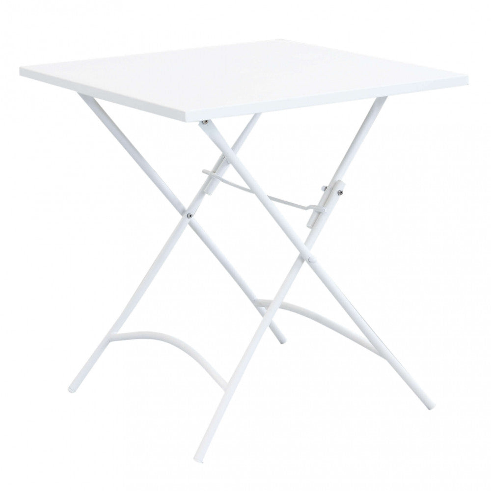 Tavolo Bristol 70x70x72 h cm in Acciaio Bianco...