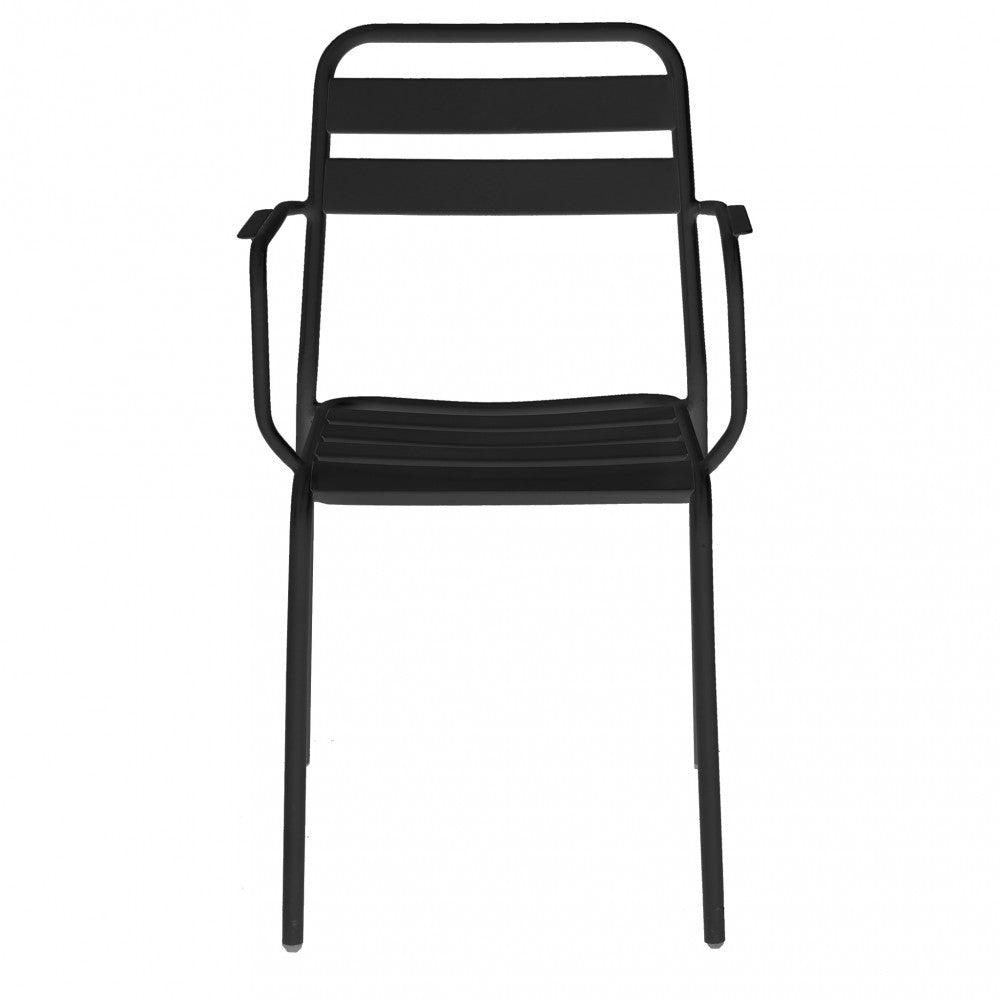 Poltrona Bristol Impilabile 51x52x81 h cm in Acciaio Antracite...