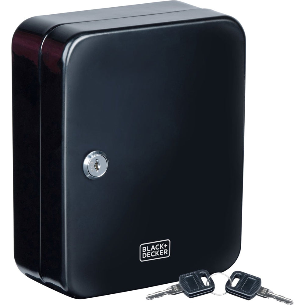Cassetta Portachiavi Nera da Muro Serratura e Doppia Chiave 20 Ganci Ingresso Black & Decker...