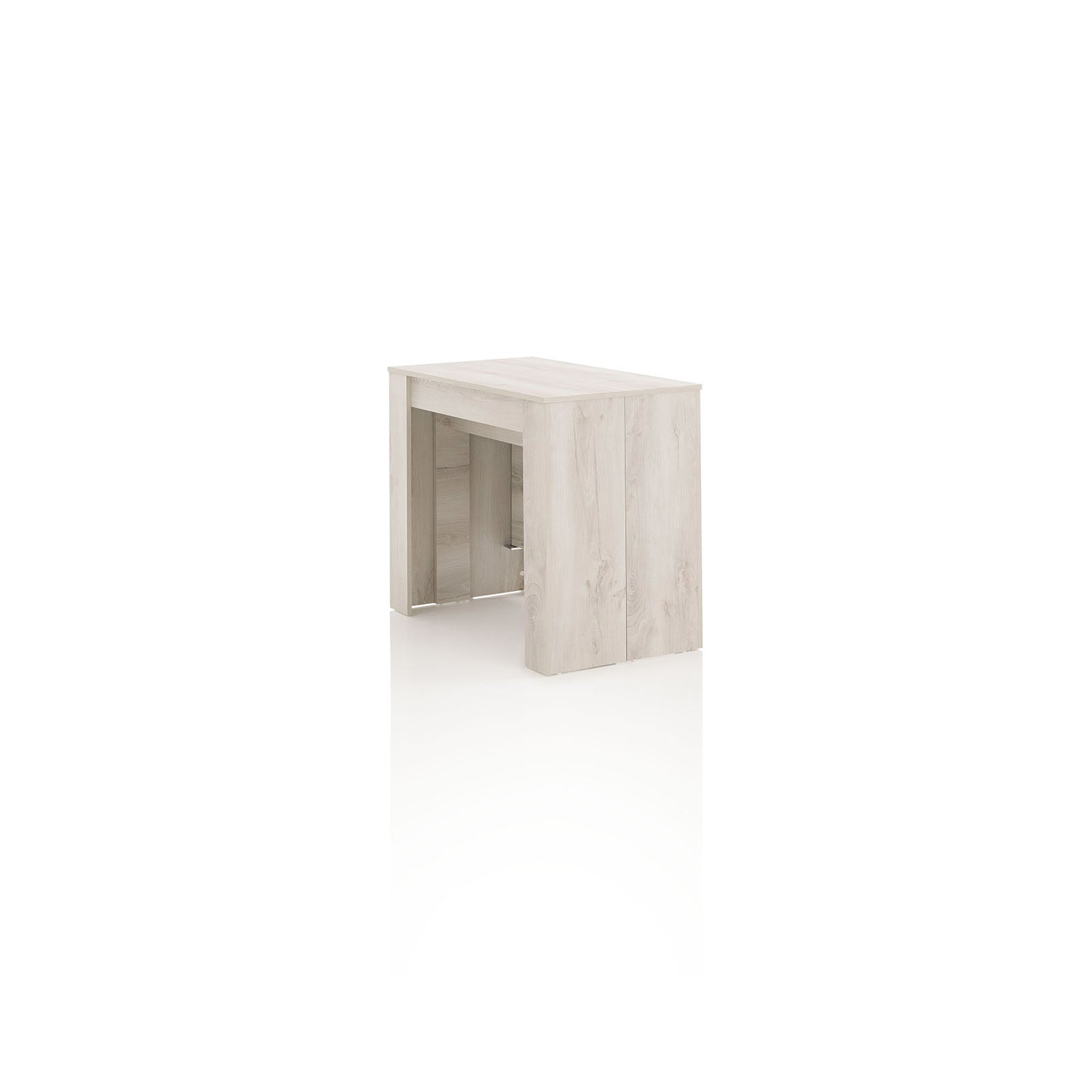 Consolle Allungabile 54/252x78,5x78 cm in Melamina Pino Bianco...