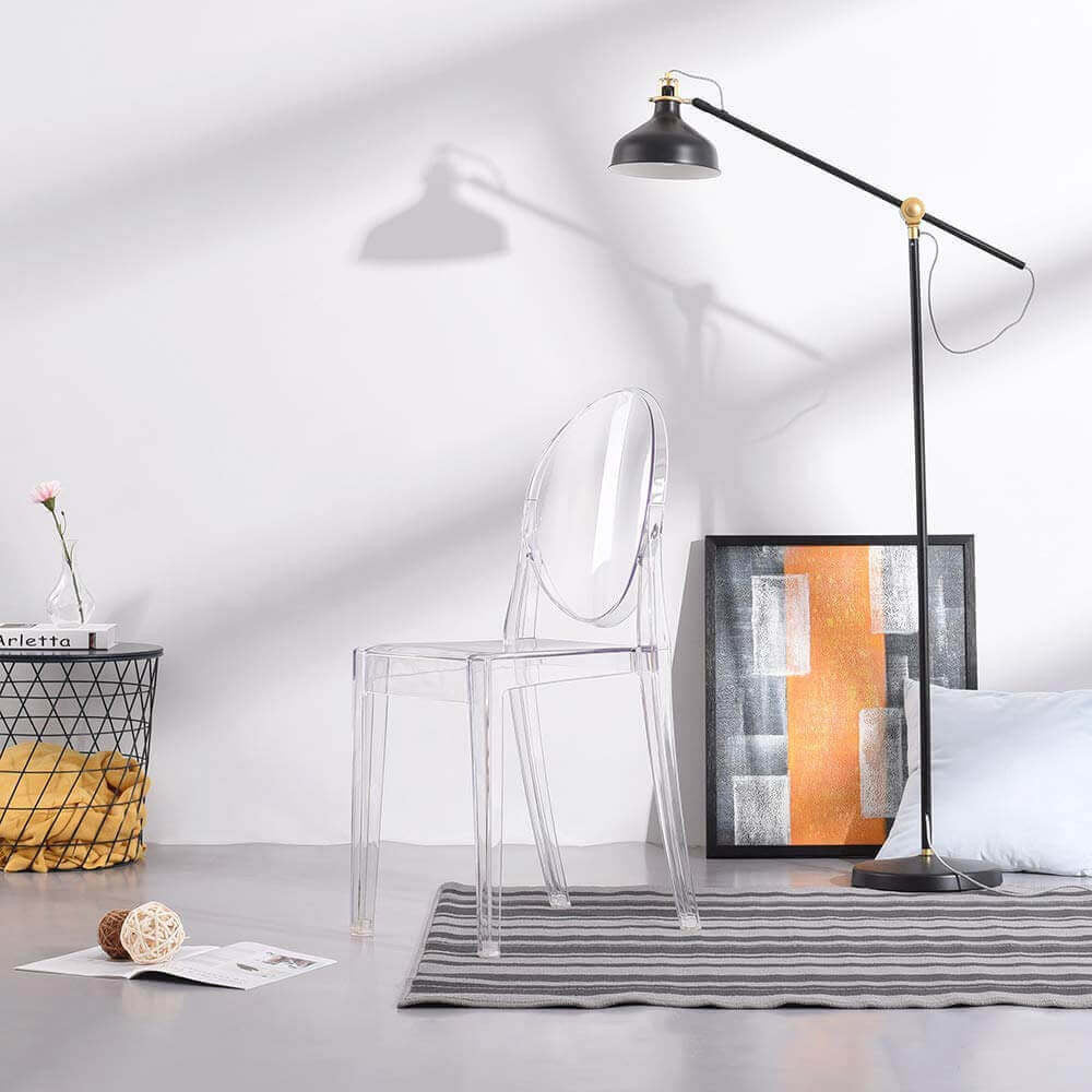 Sedia Louvre 49x36x90 h cm in Policarbonato Trasparente...