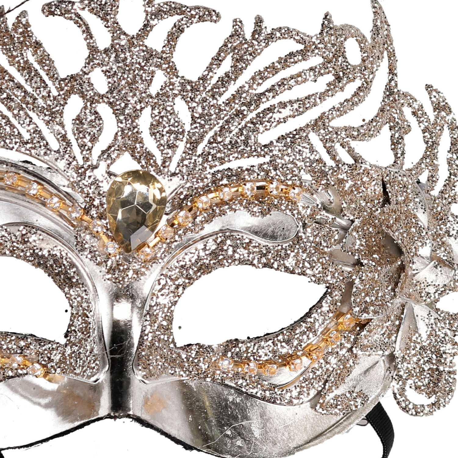 Maschera plastica argento cm 30...