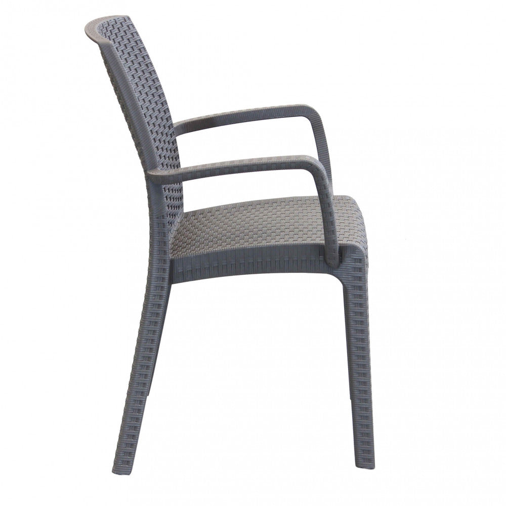 Sedia indiana 57x59x86 h cm in Wicker Taupe...