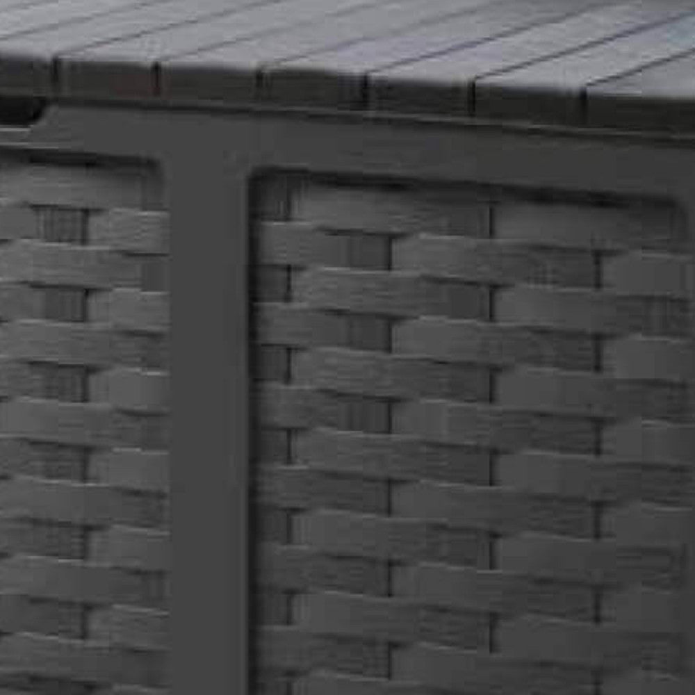 Cassapanca in Rattan Style XXL 157,5x75x63,5 h cm in Plastica Marrone...