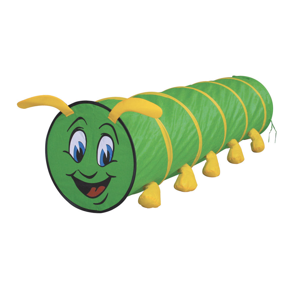 Tunnel da Gioco Ø 46x180 cm Pop-Up per Bambini Bruco Verde...