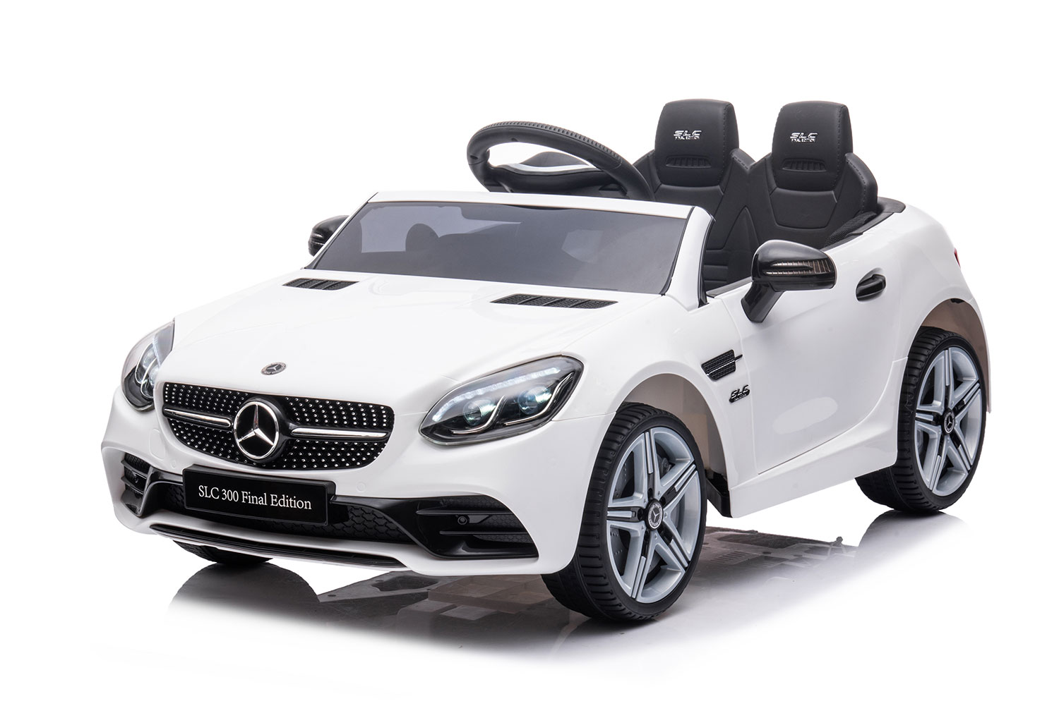 Macchina Elettrica per Bambini Licenza Ufficiale Mercedes SLC 300 Final Edition 10,8V 3,1Ah Bianco