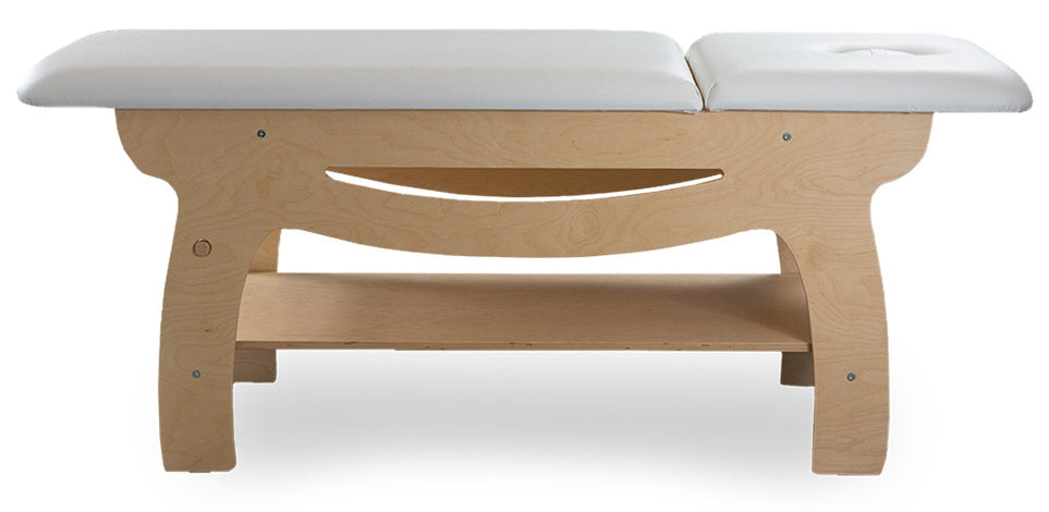 Image of Lettino da Massaggio Fisioterapia Fisso 2 Sezioni 190x70x78cm Benotti Mandurah Bianco