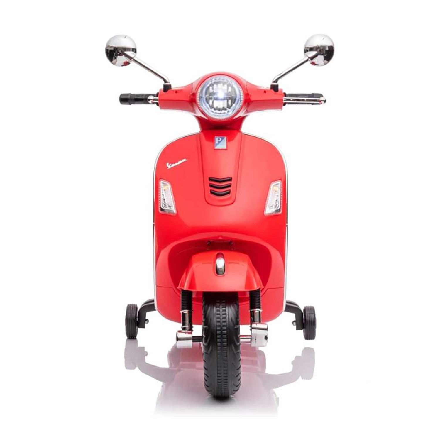 Moto Elettrica per Bambini Licenza Piaggio Vespa GTS Super con Batteria 12V e Luci LED Rosso...