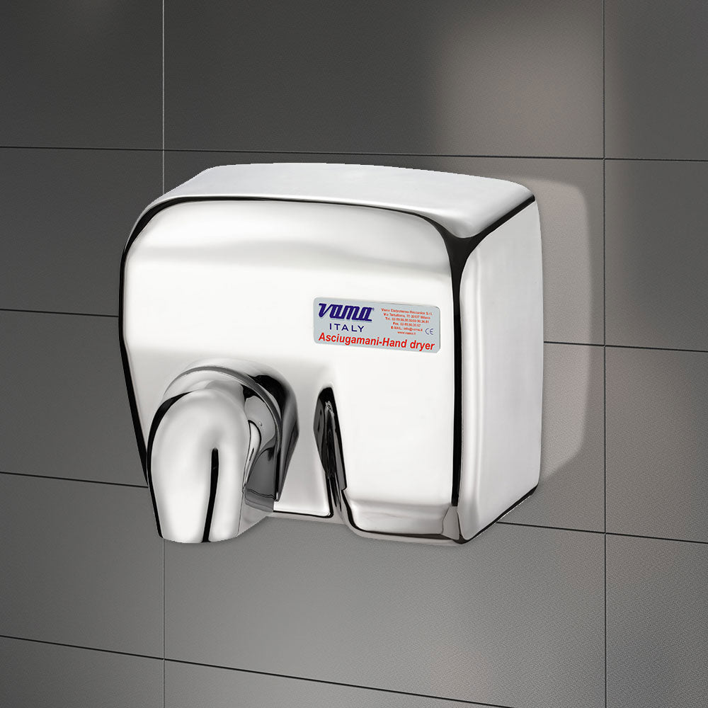 Asciugamani Elettrico Antivandalo con Fotocellula 2400W Vama Ariel LF Acciaio Inox Lucido...