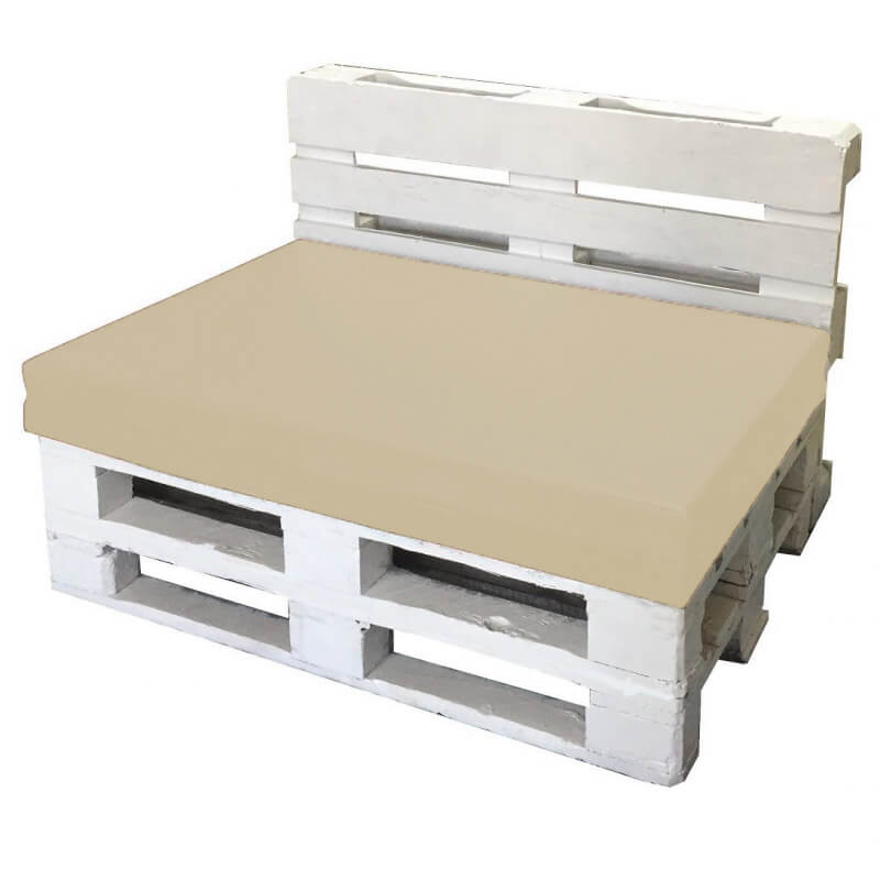Cuscini per Pallet 120x80cm Seduta e Schienale in Poliestere Avalli Beige...