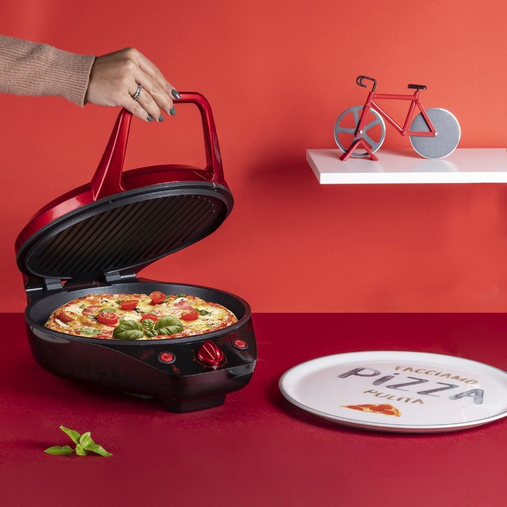 Piano Cottura Multifunzione Duadine 3 in 1 Antiaderente 1200W Kooper Italì Pizza Maker...