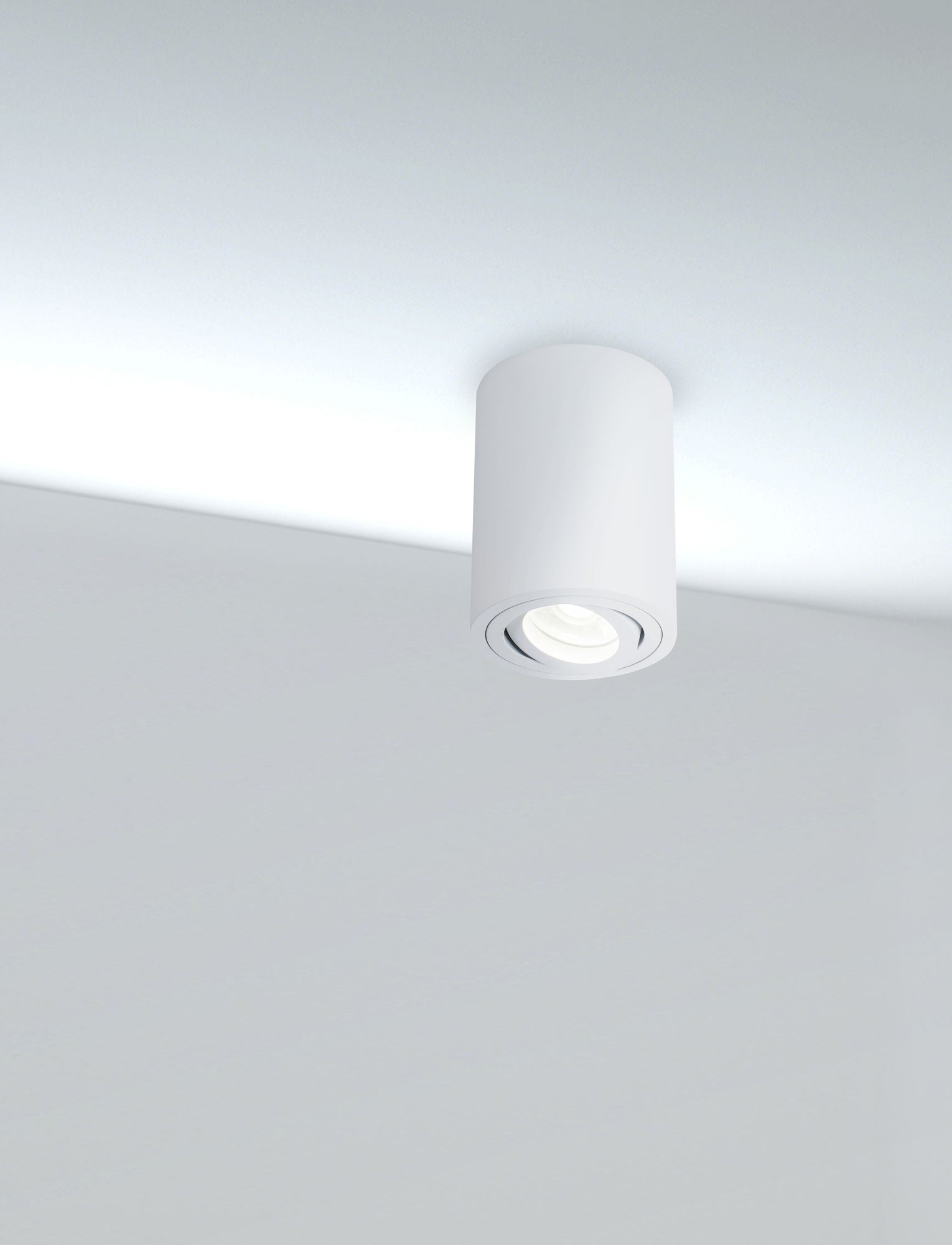 Plafoniera Ceiling & Wall in Alluminio Alfa Bianco