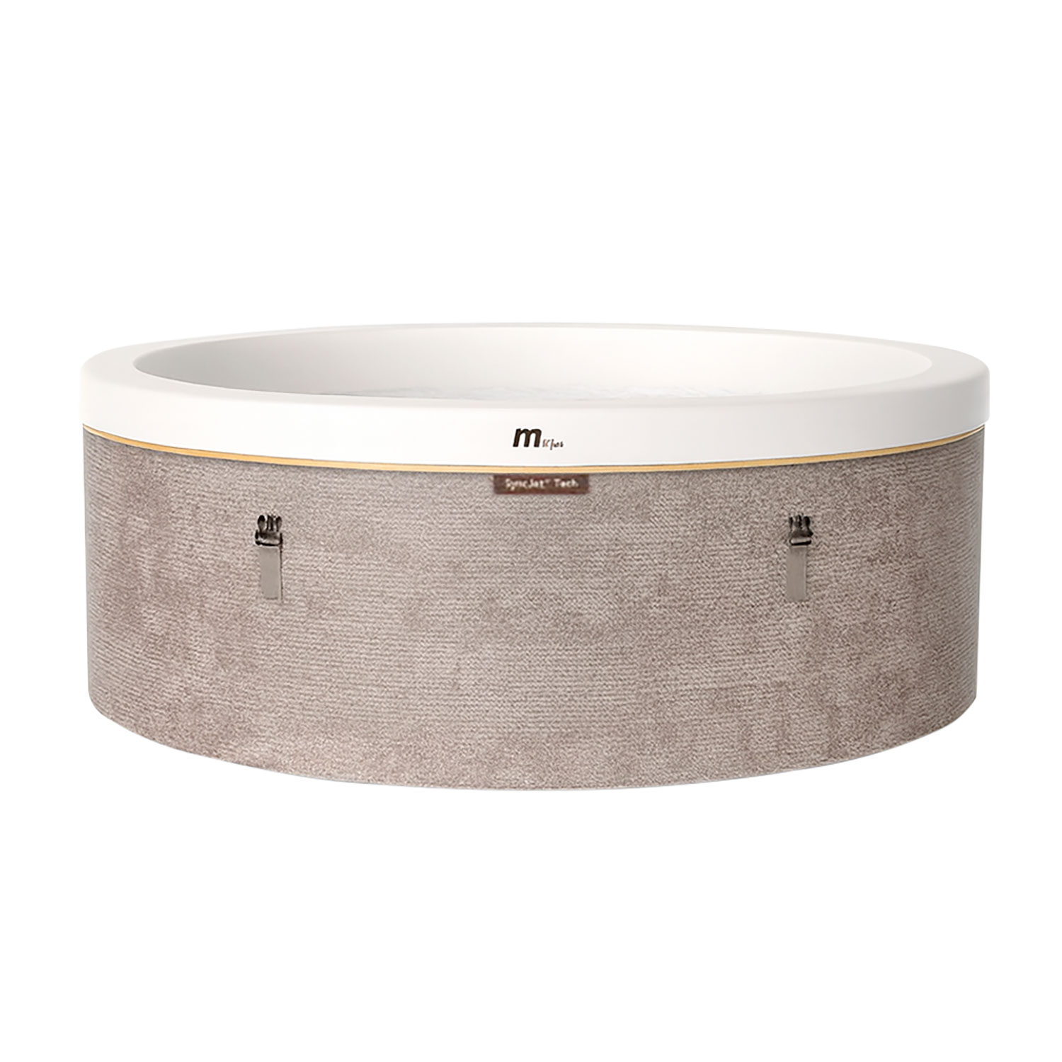 Vasca Idromassaggio Spa Cocoon Smontabile Trasportabile Gonfiabile Ø180x65 cm in PVC Marrone