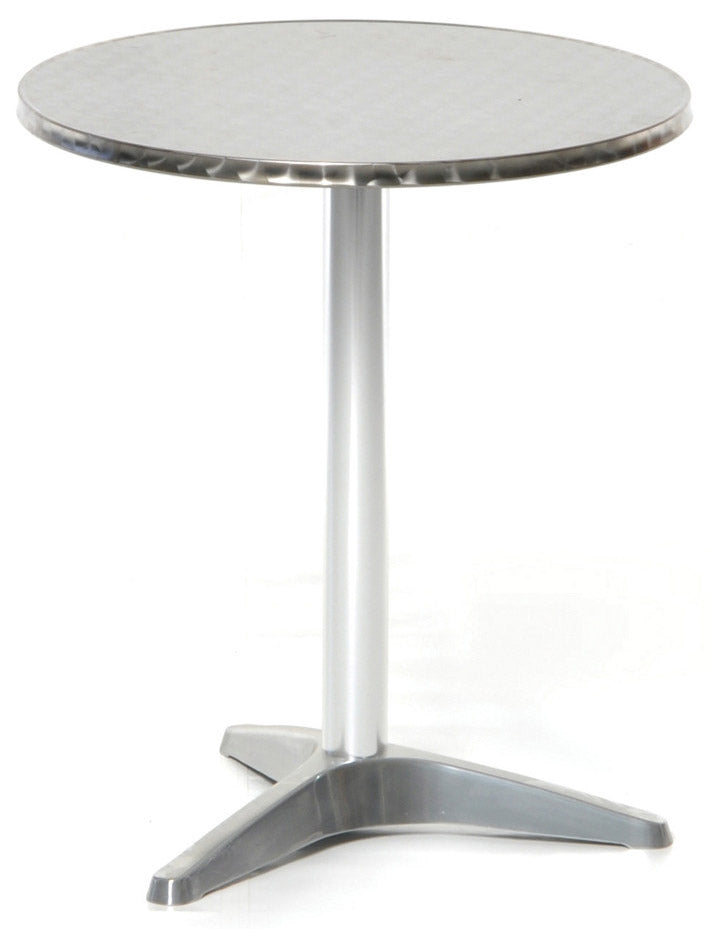 Image of Tavolino Tondo da Giardino in Alluminio e Acciaio Ø60 cm Vorghini