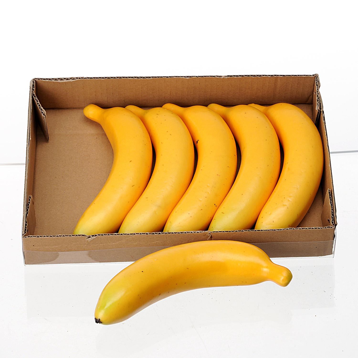 Set 12 Banane Artificiali Decorative 19,5 cm
