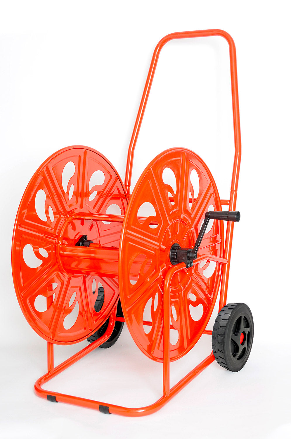 Carrello Avvolgitubo Manuale 140 mt in Acciaio Agrati Rosso