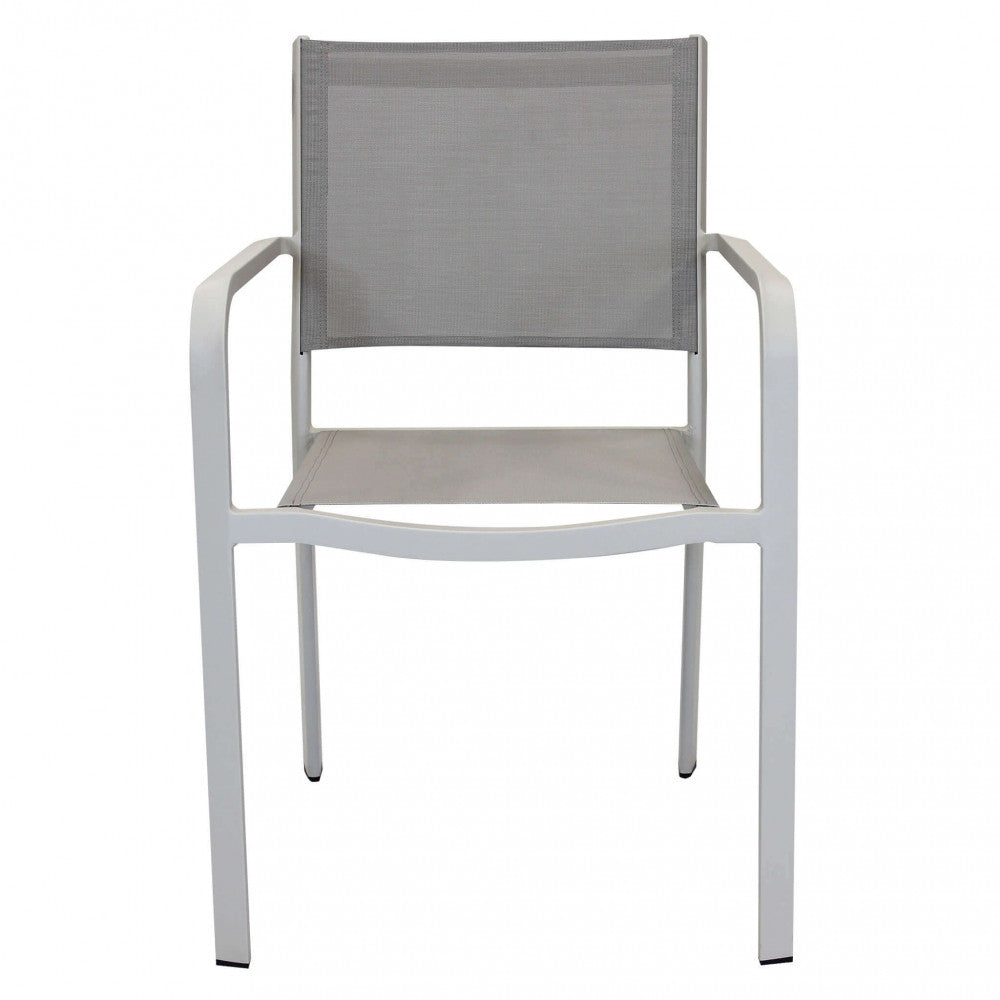 Sedia da Giardino Zante Impilabile 56x60x84 h cm in Textilene Tortora...