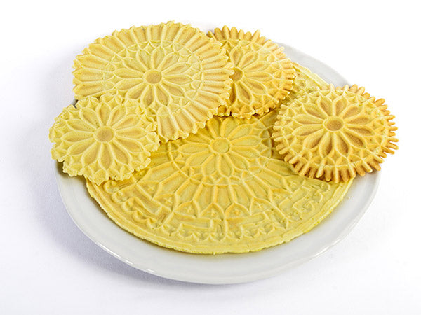 Biscottiera Elettrica 600W per Cialda Disegno Rosone Sottile e Croccante CBE Elettronica...