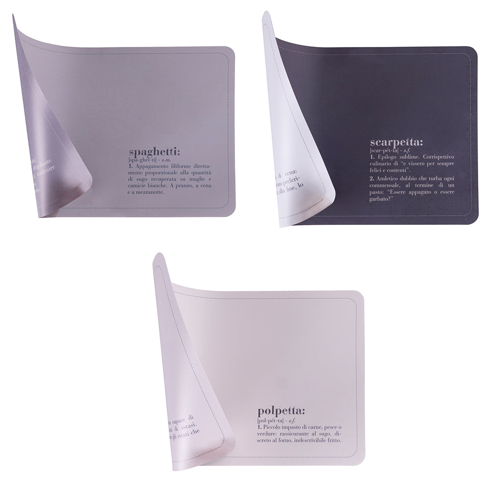 Set 6 Tovagliette Double Face 45x30 cm in PVC VdE Tivoli 1996...