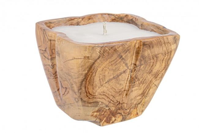Candela Akabe 25x25x20 cm con Struttura in Legno