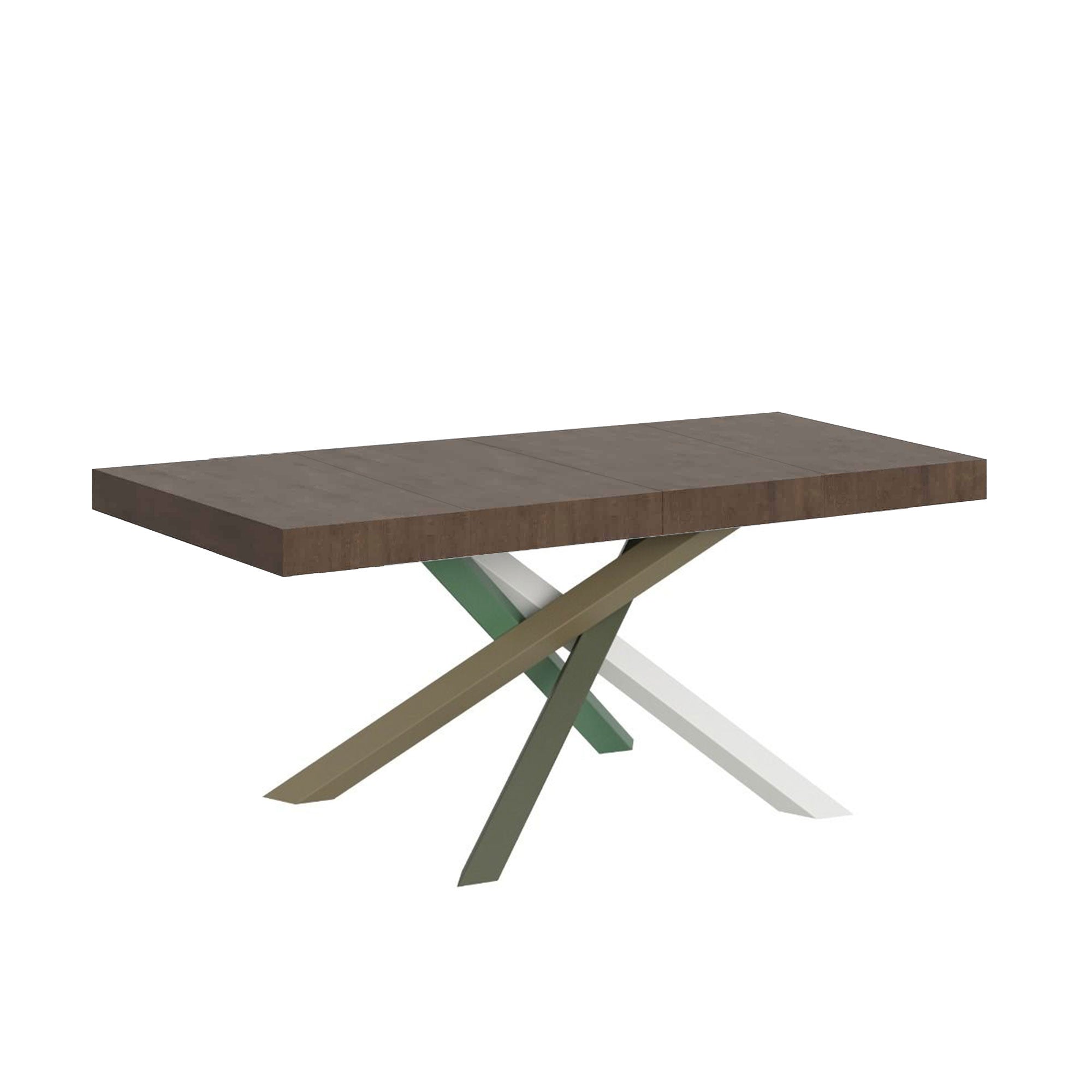 Tavolo Allungabile 130-390x90x77 cm Volantis Premium Noce Telaio 4A
