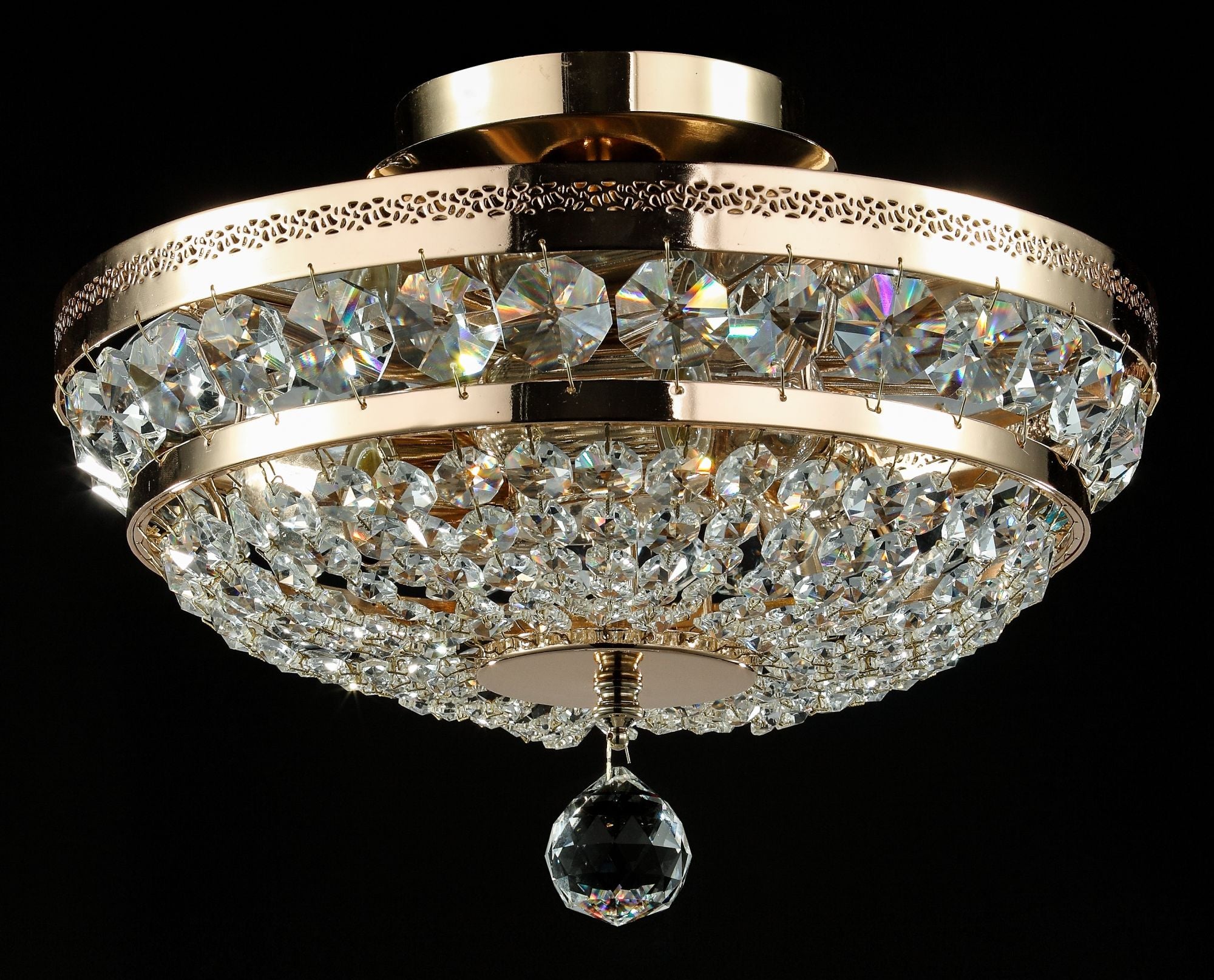 Image of Lampadario Royal Classic in Metallo Ottilia Oro