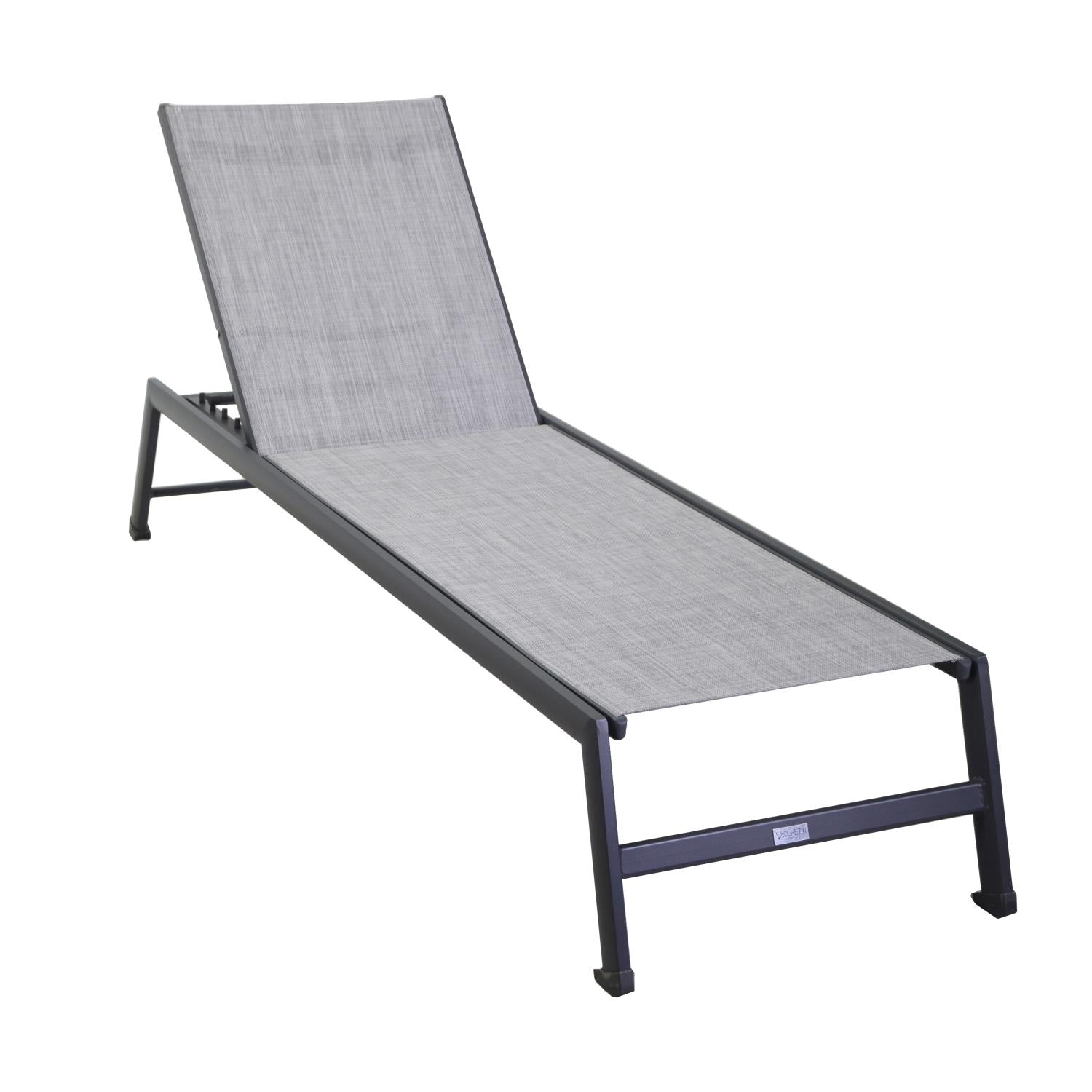 Image of Lettino Prendisole da Giardino 195x55xh31 cm in Alluminio Cleveland Antracite