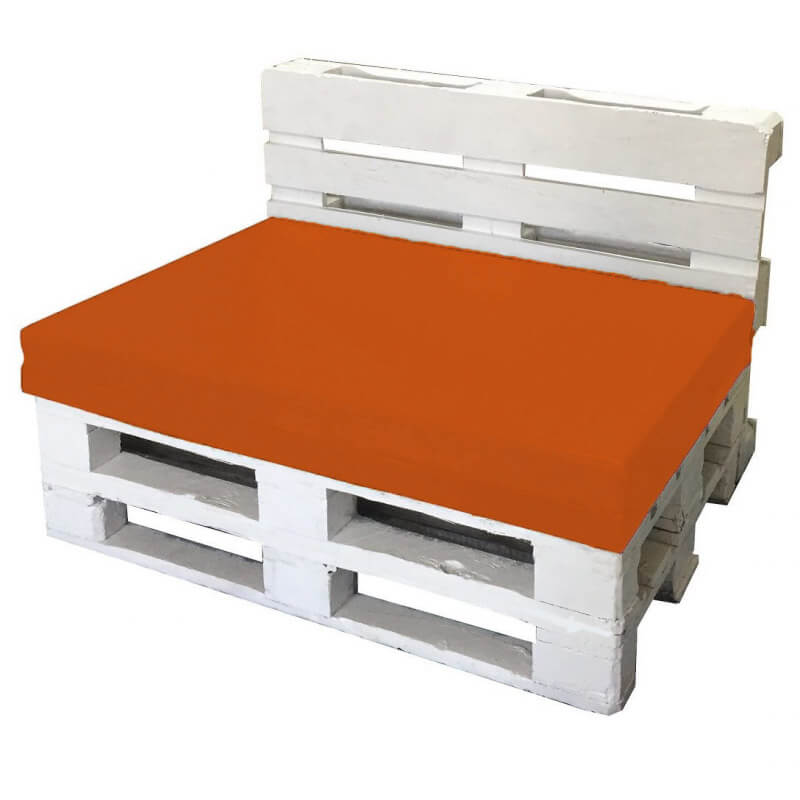 Cuscini per Pallet 120x80cm Seduta e Schienale in Poliestere Avalli Arancione...