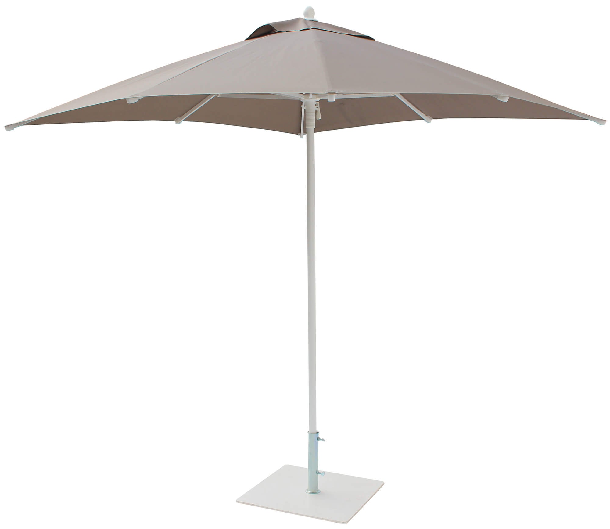 Ombrellone da Giardino 2,25x2,25 m Palo Ø40 mm in Alluminio Maffei Kronos Tortora