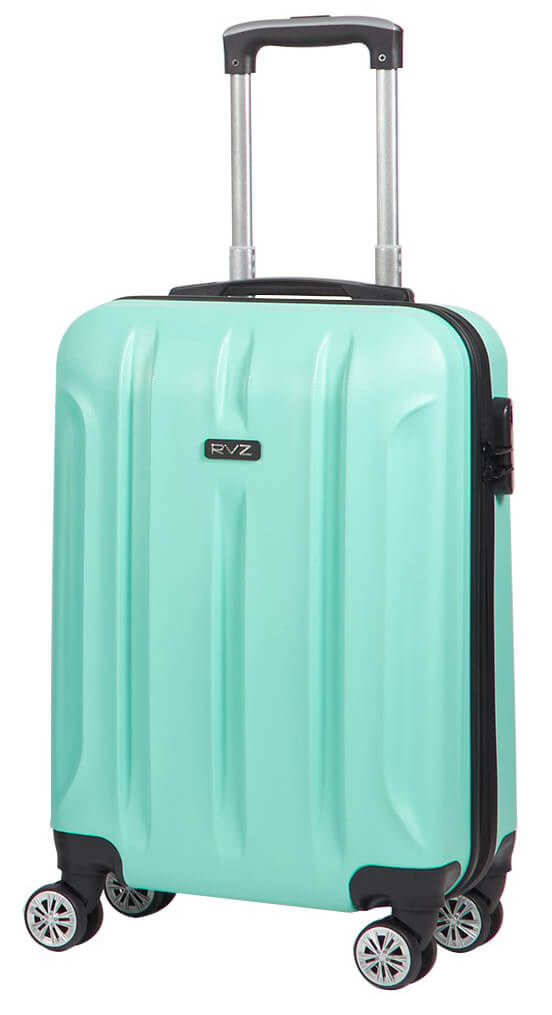 Trolley Valigia Bagaglio a Mano Rigido in ABS 4 Ruote Ravizzoni Cosmo Verde Menta