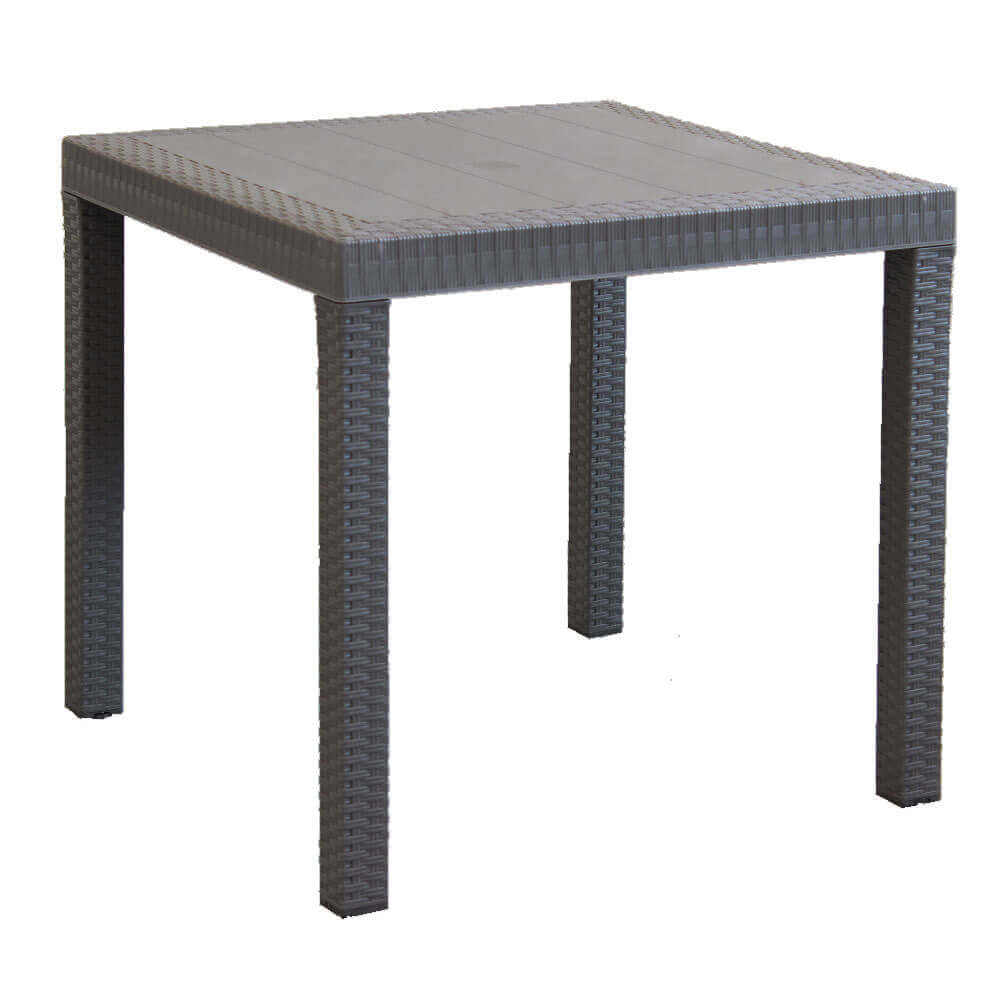 Tavolo Dallas 80x80x74 h cm in Wicker Taupe