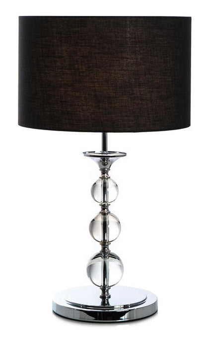 Image of Lampada da Tavolo 36x36xH63 cm Paralume in Tessuto Giuditta Paralume nero