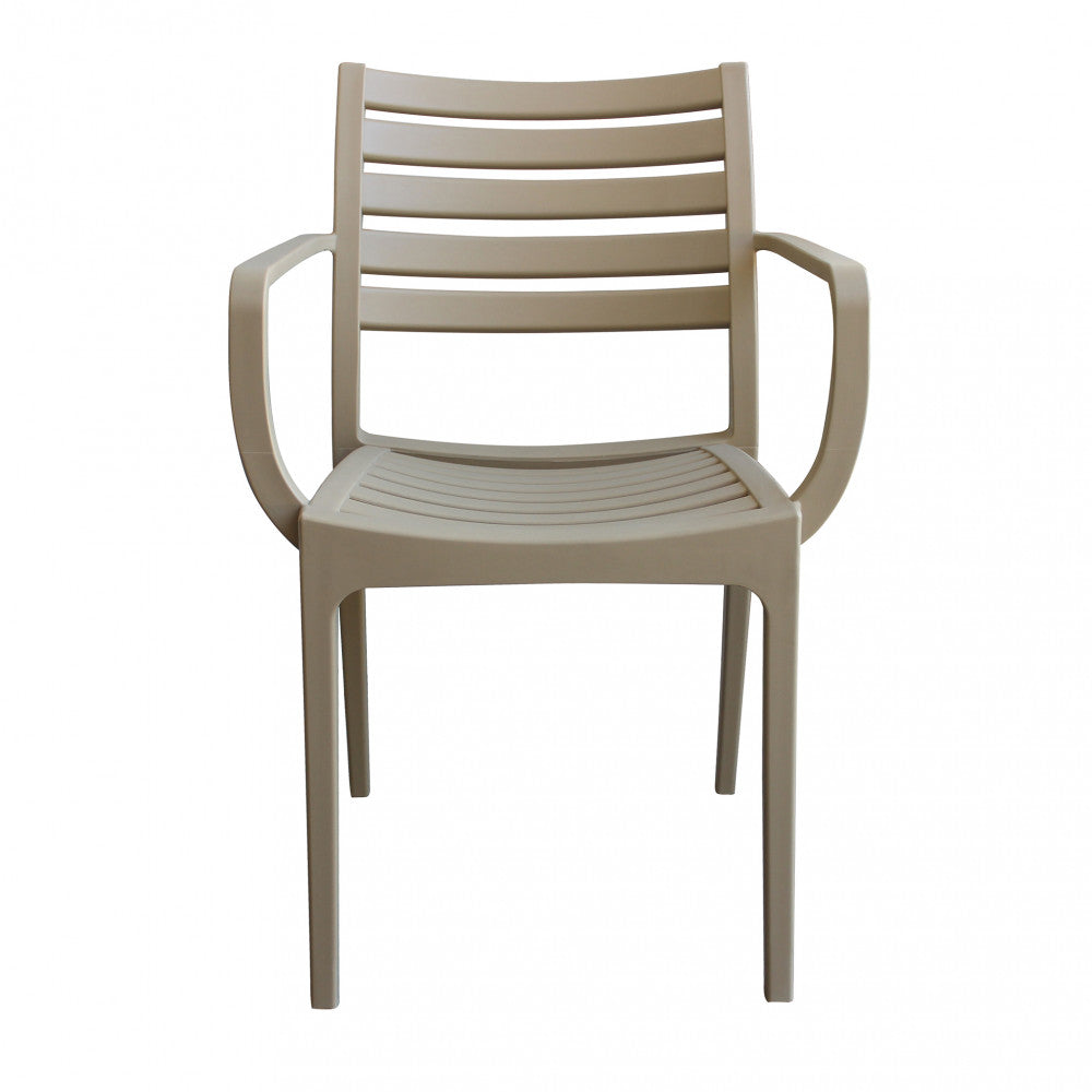 Poltrona Eveline 58,5x55,2x84 cm in Polipropilene Tortora...