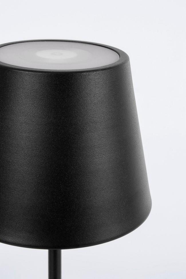 Lampada da Tavolo Ø12x38 cm in Acciaio Nero...