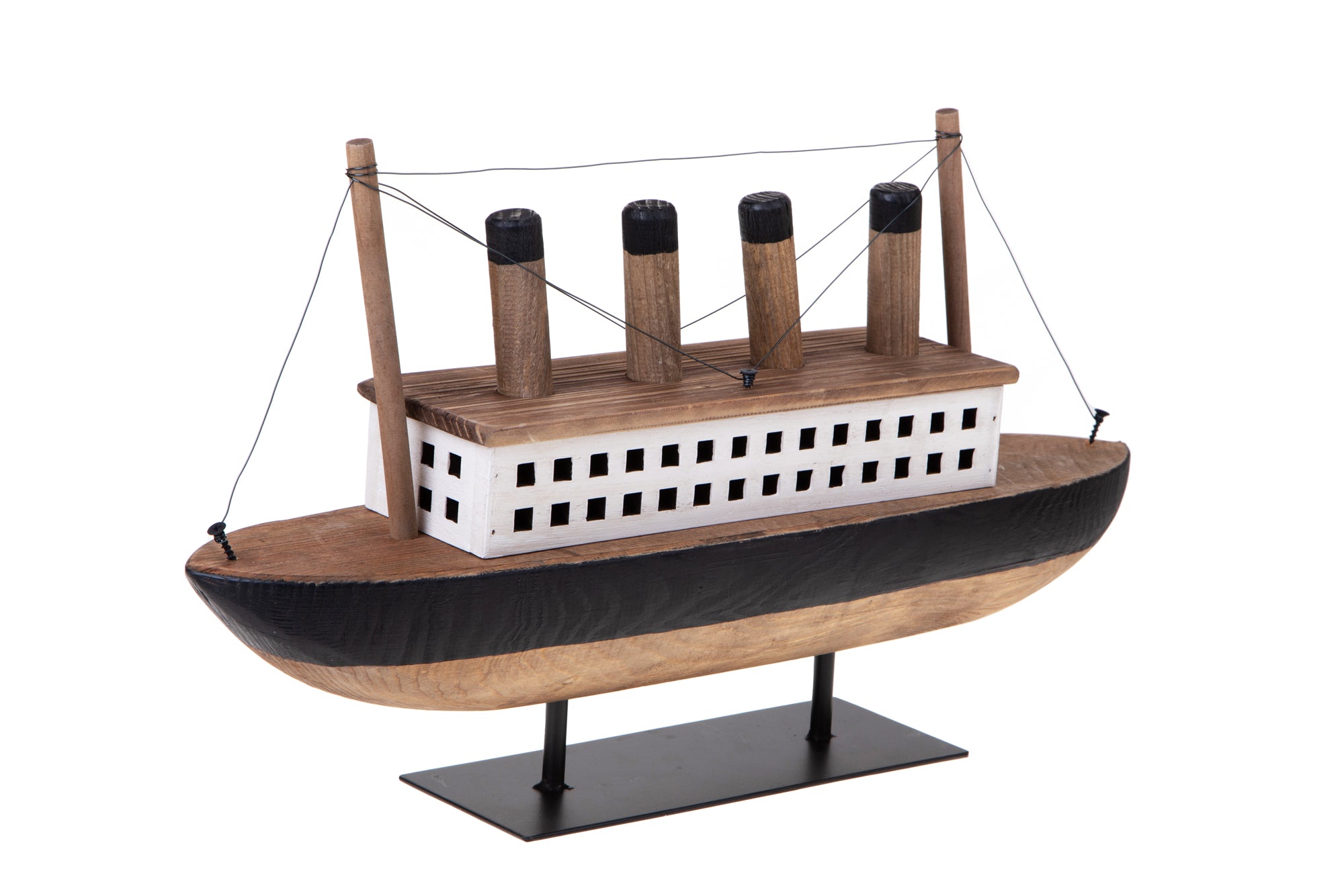 Modellino Barca Motore 55x13 H 32 cm 