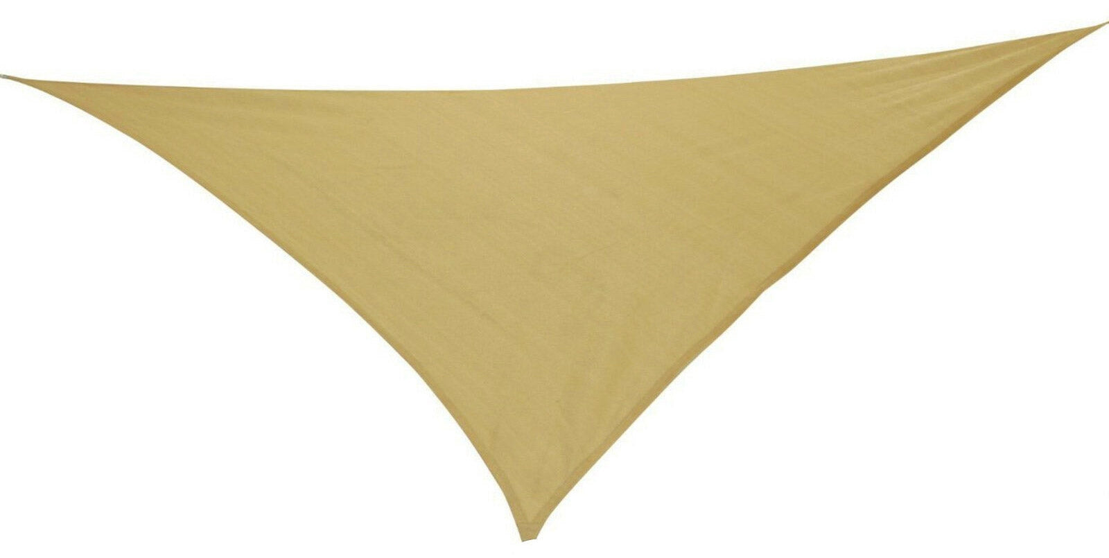 Tenda a Vela Ombreggiante Triangolare 500x500x500 cm in Poliestere 160 Gr/Mq Bauer Ecrù...