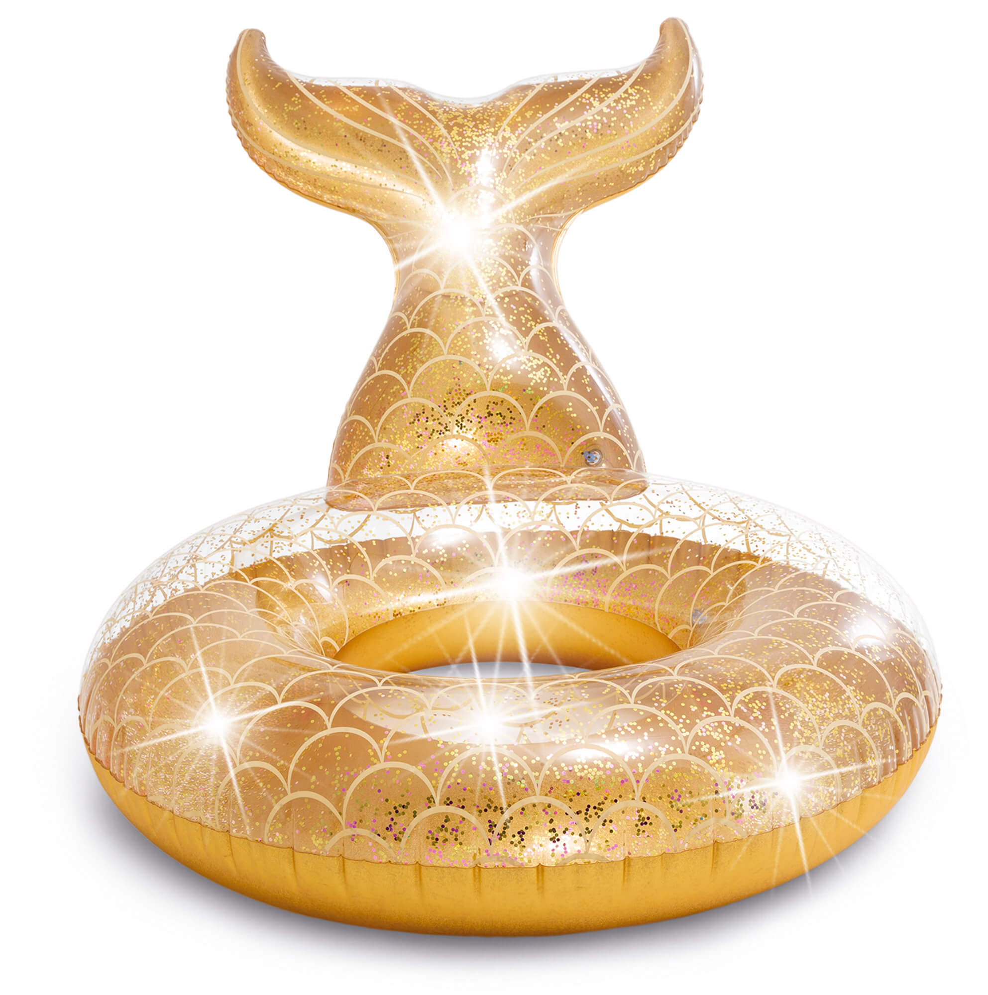 Image of Salvagente Sirena Oro Glitter 147x107x79 cm Intex A56258NP/EP