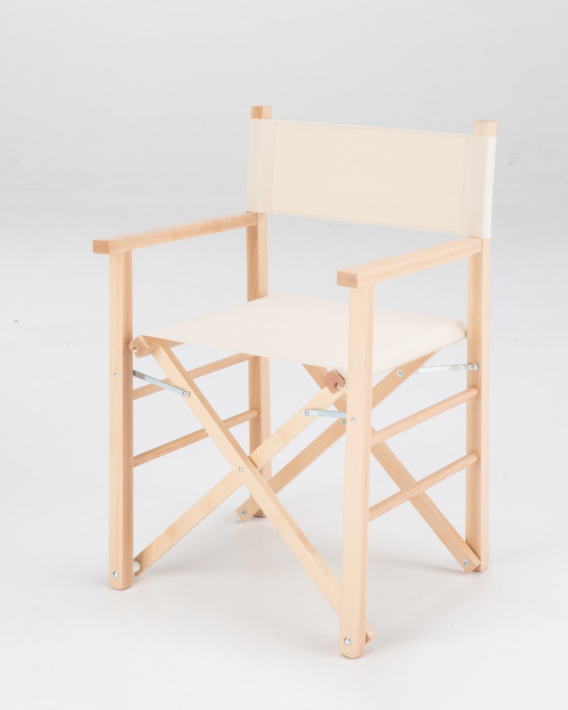 Image of Sedia Pieghevole Salvaspazio 91,5x52x43 cm Montecarlo in Legno Naturale Tessuto Corda