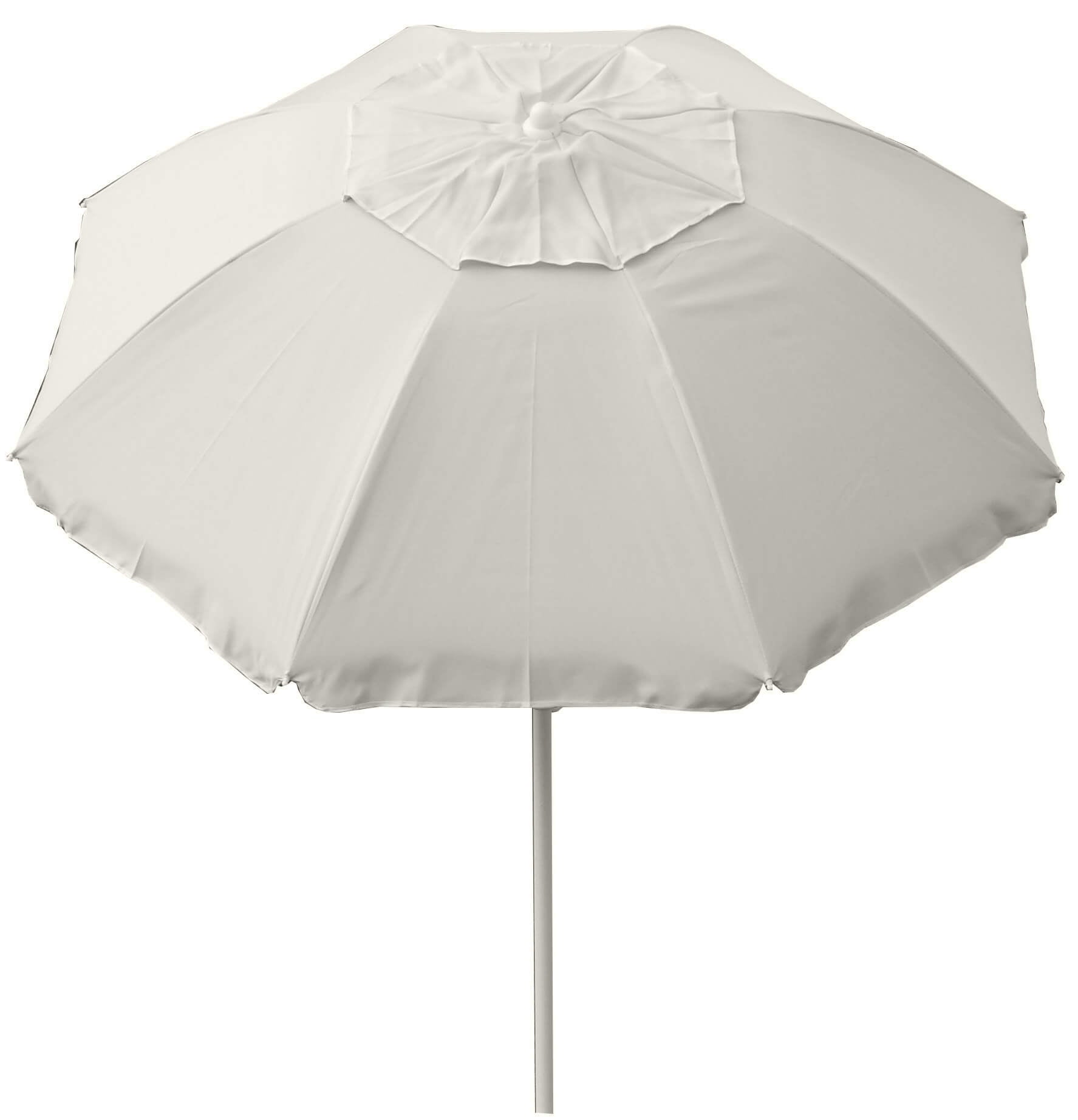 Ombrellone da Giardino Ø2 m Palo Ø32 mm in Acciaio Maffei Asia Ecrù