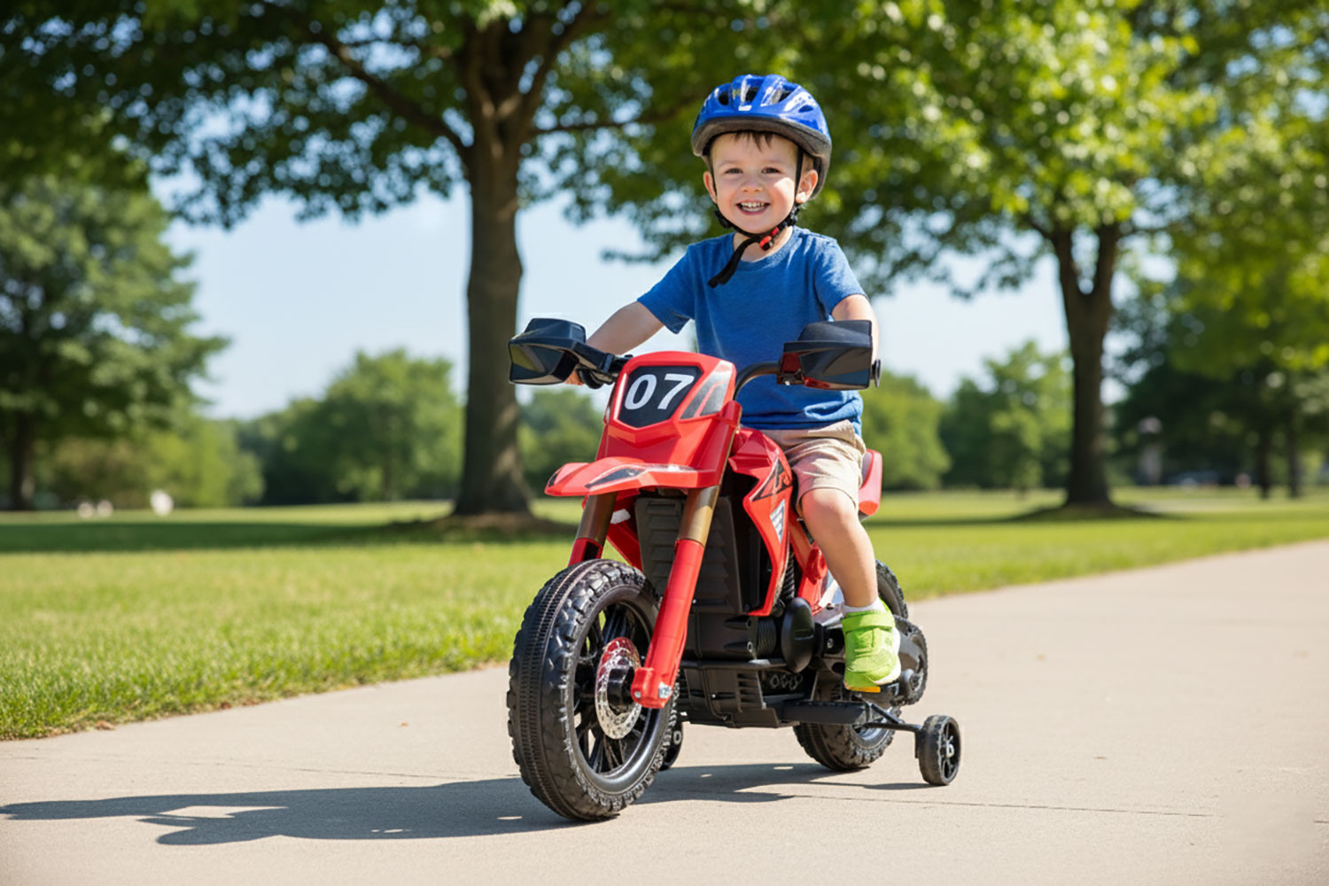 Moto Elettrica per Bambini 12V 4,5Ah Rosso...