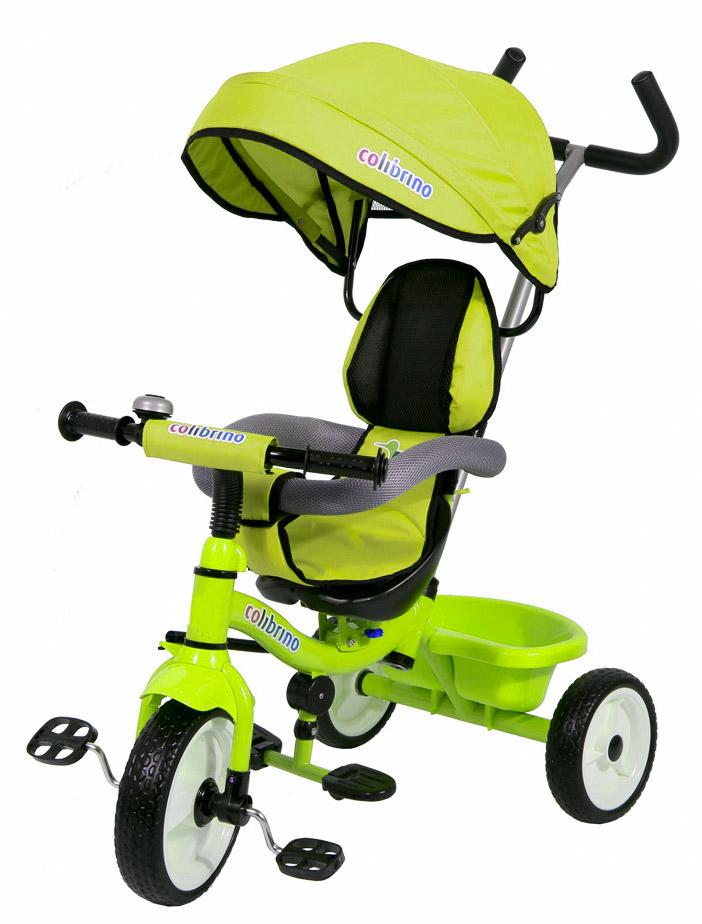 Image of Triciclo a Spinta Seggiolino Reversibile per Bambini Miller Colibrino Verde