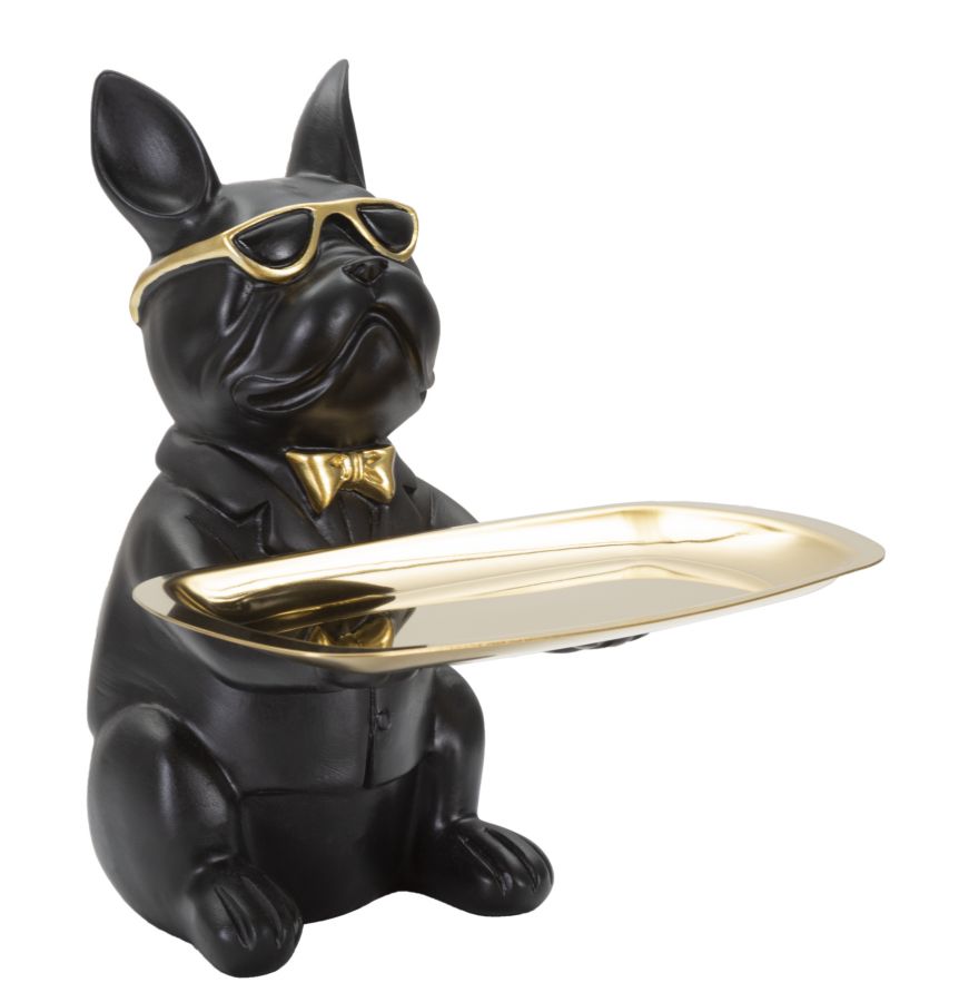 Image of Bull Dog Svuota Tasche 19x23,5x20 cm in Poliresina Nero/Oro