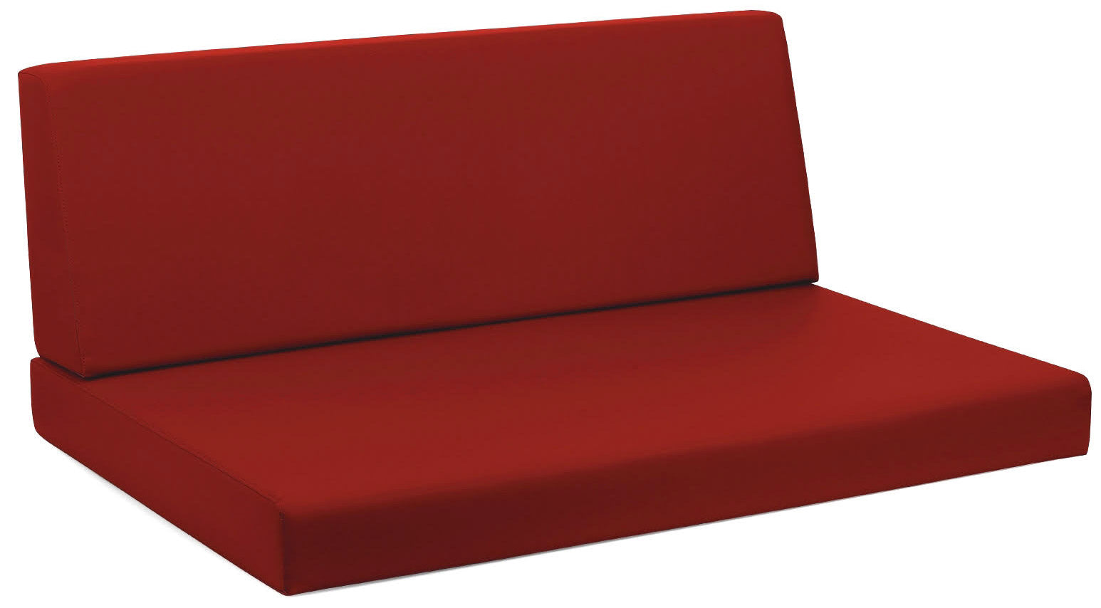 Cuscini per Pallet 120x80 cm Seduta e Schienale in Similpelle Mariotti Reforma Rosso...
